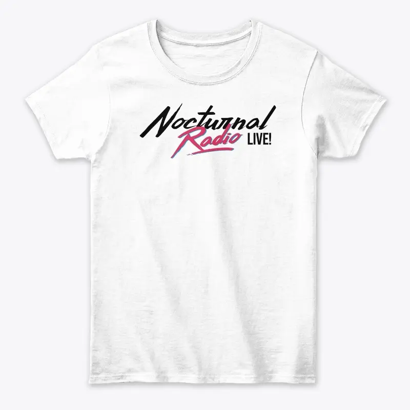 Nocturnal Radio Live Logo - White